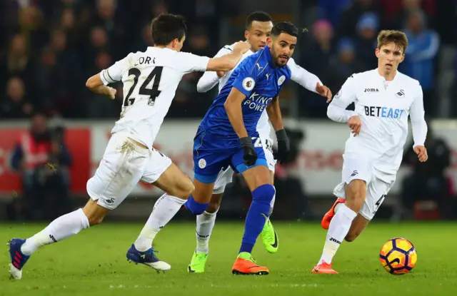 Riyad Mahrez of Leicester City