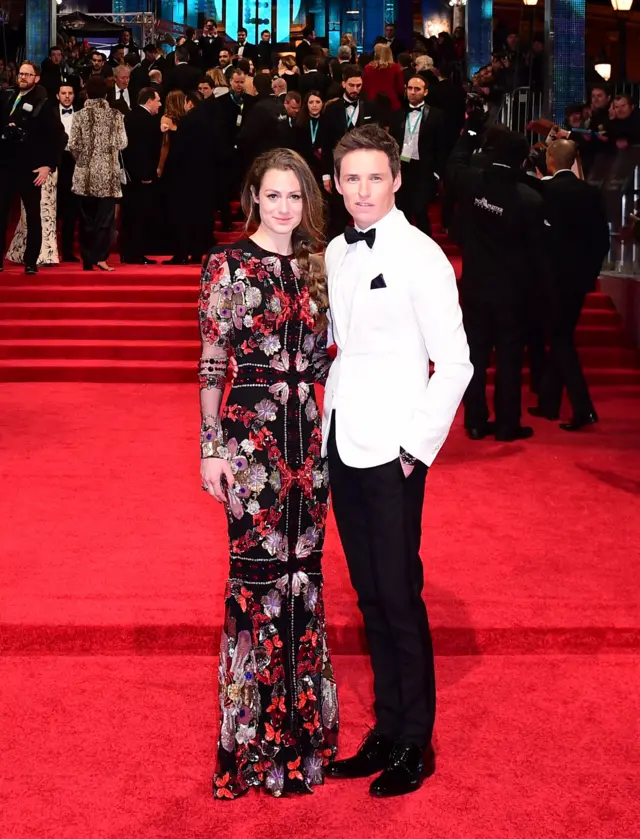 Eddie Redmayne and Hannah Bagshawe