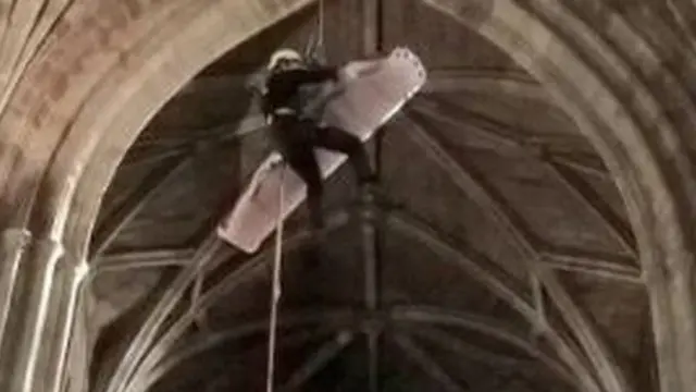 Rescue at Worcester Cathedral