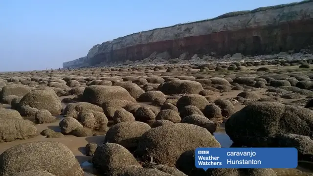 Low tide at Hunstanton beach