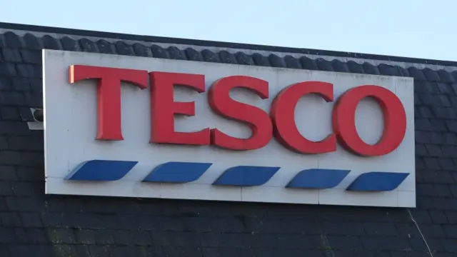 Sign for Tesco