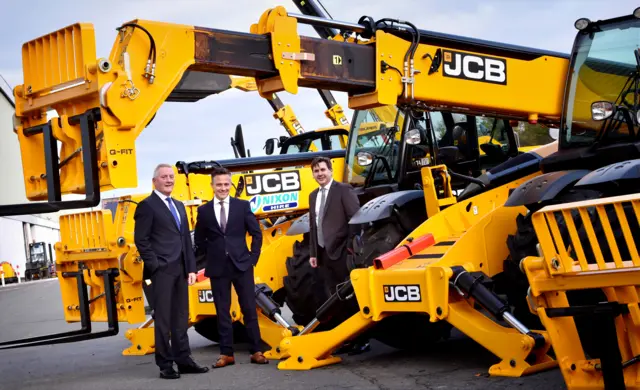 JCB deal photo shoot