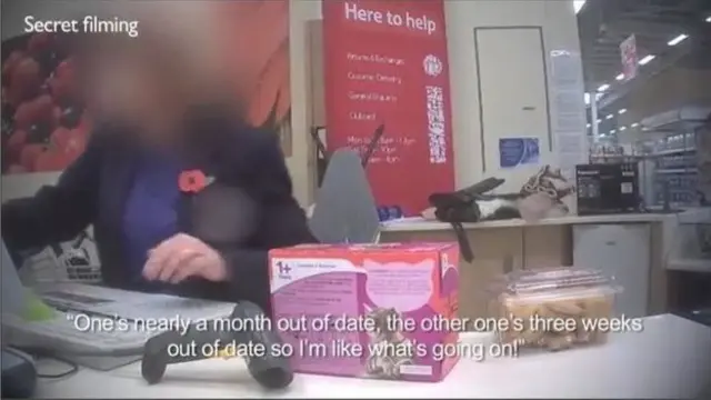 Secret filming in Tesco