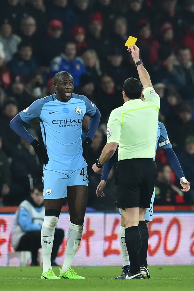 Yaya Toure reacts