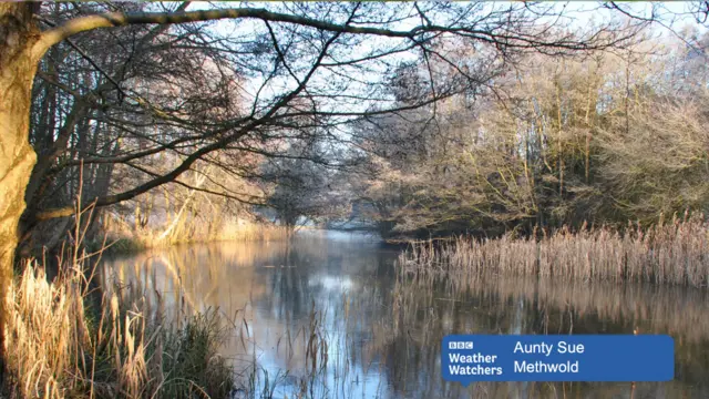 A cold river scene