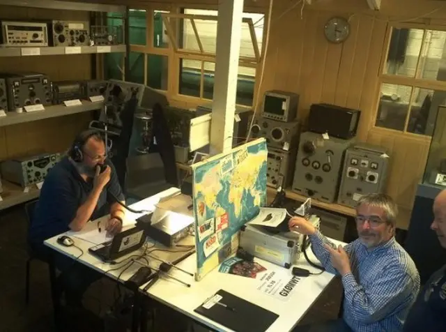 Broadcasting from hut