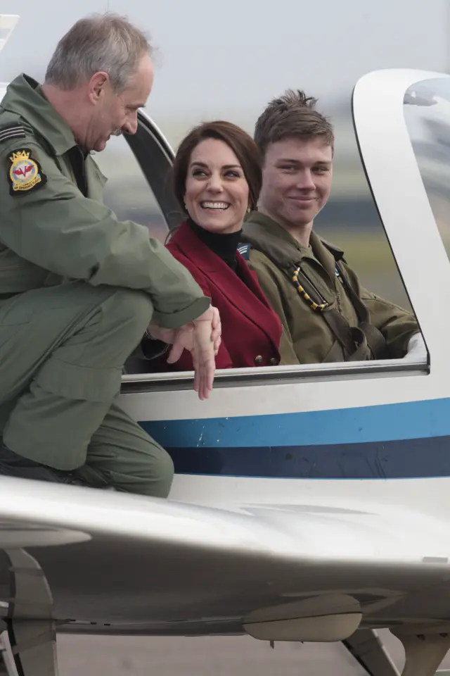 Duchess of Cambridge visiting RAF Wittering