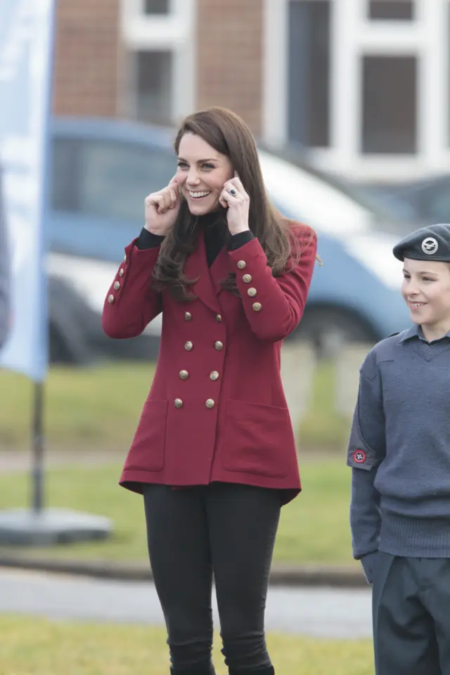 Duchess of Cambridge visiting RAF Wittering