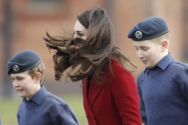 Duchess of Cambridge at RAF Wittering