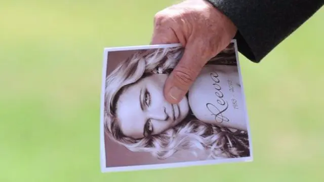 Reeva Steenkamp memorial card