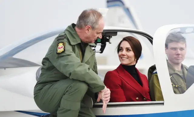 Duchess of Cambridge at RAF Wittering