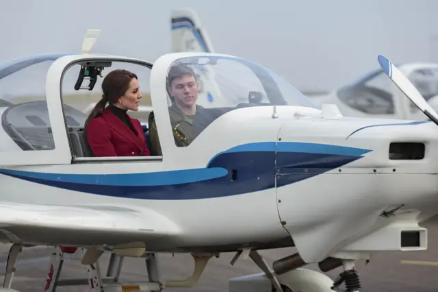 Duchess of Cambridge visiting RAF Wittering