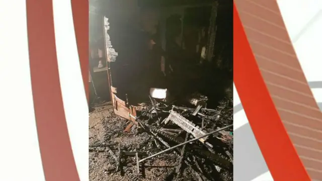 Polish family shed arson