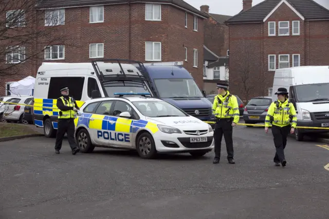 Police cordon on St. George's street