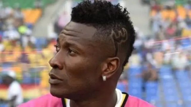 Ghana's international striker, Assamoah Gyan.