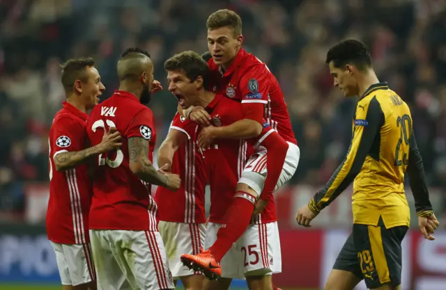 Thomas Muller celebrates