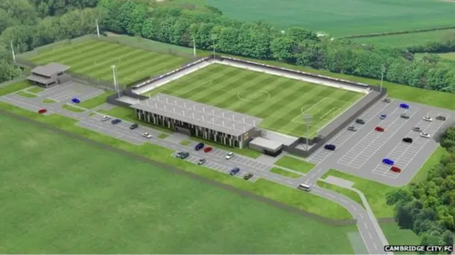 Artists impression of news stadium