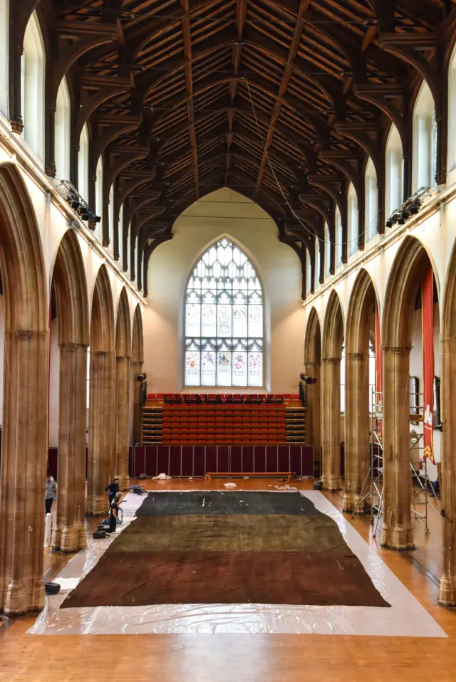 The flag at St Andrew’s Hall