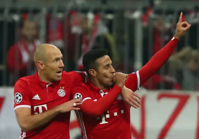 Thiago Alcantara celebrates