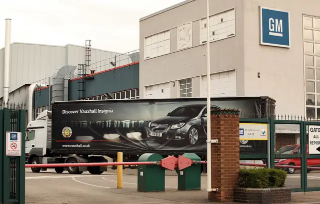 Vauxhall plant in Luton