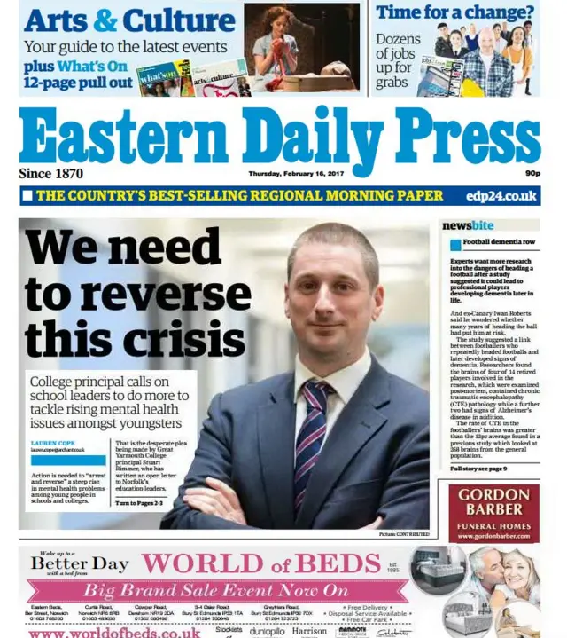 Front page of the EDP