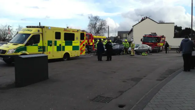 Crash scene