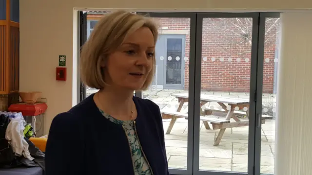 Liz Truss MP at Nelson's Journey charity