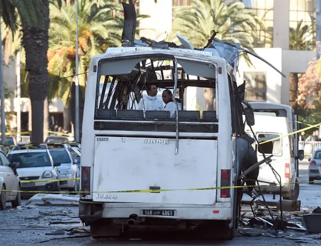 Tunisia bombed bus