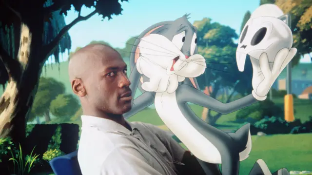 Michael Jordan with Bugs Bunny