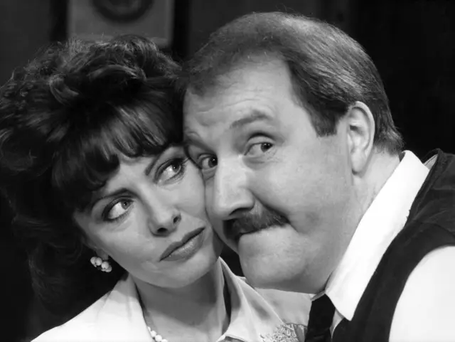 Gorden Kaye as Rene and Vicki Michelle as Yvette