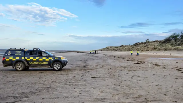 The coastguard at Holme beach