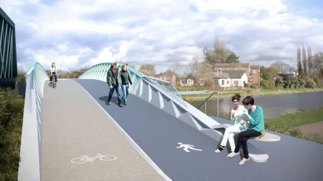 Artists impression of bridge