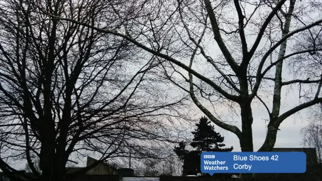 Cloudy skies in Corby