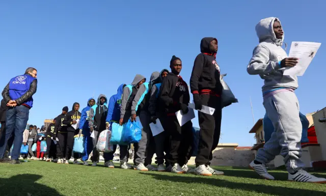 Migrants detained in Tripoli
