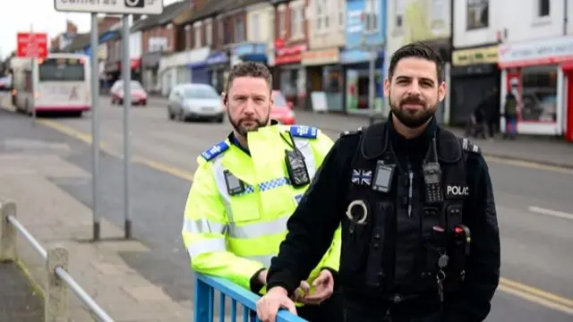 PCSO Mark Simon and PC Steve Anckaert