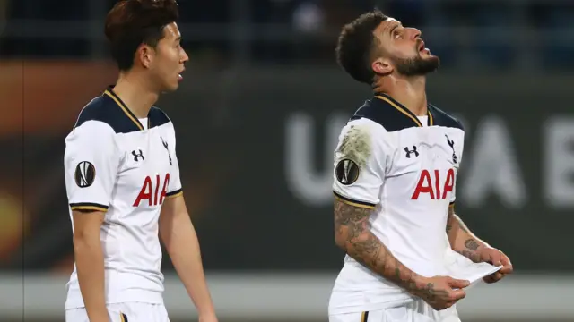 Kyle Walker looks to the heavens