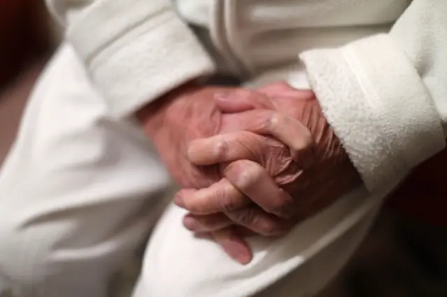 Elderly person's hands