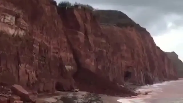 Sidmouth's east beach