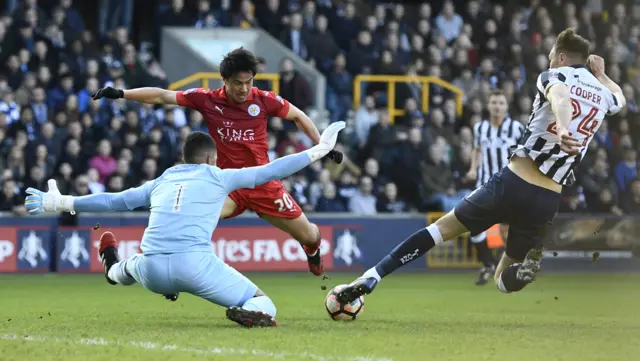 Leicester's Shinji Okazaki