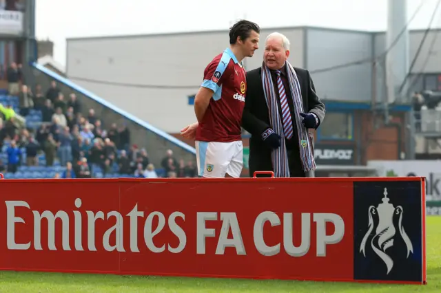 Barton with older mascot