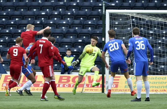 Jayden Stockley scores for Aberdeen