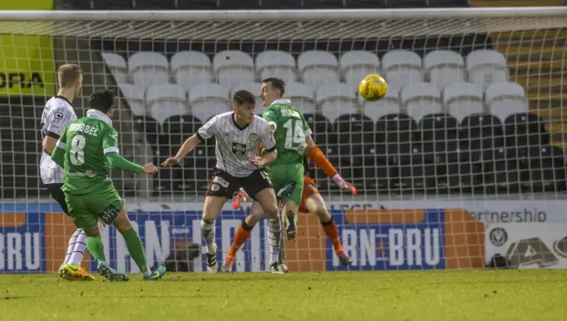 Ryan Brobbel fires TNS into the lead against St Mirren