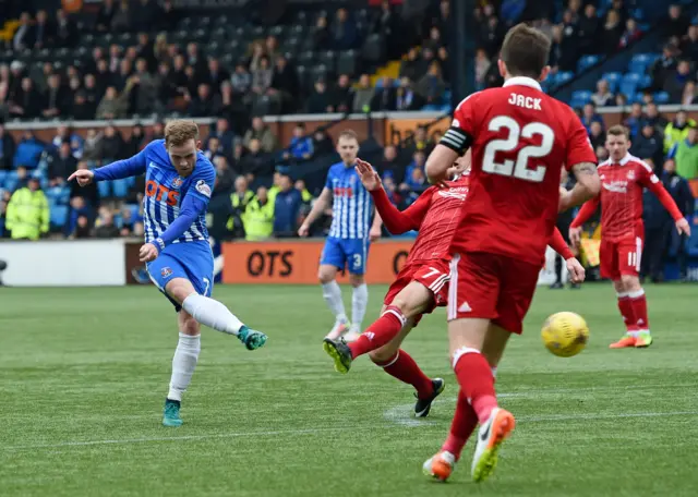 Rory McKenzie nets the opener for Kilmarnock