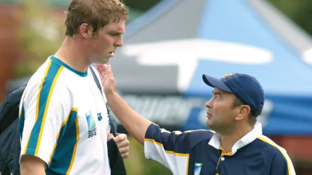 Dan Vickerman and Eddie Jones