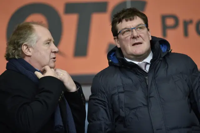 Jimmy Nicholl and St Johnstone manager Tommy Wright