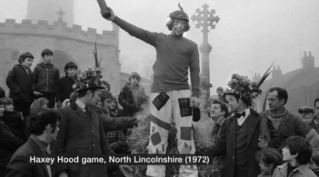 Picture of Haxey Hood in 1972