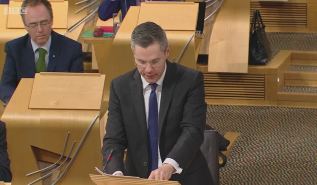 Finance Secretary Derek Mackay