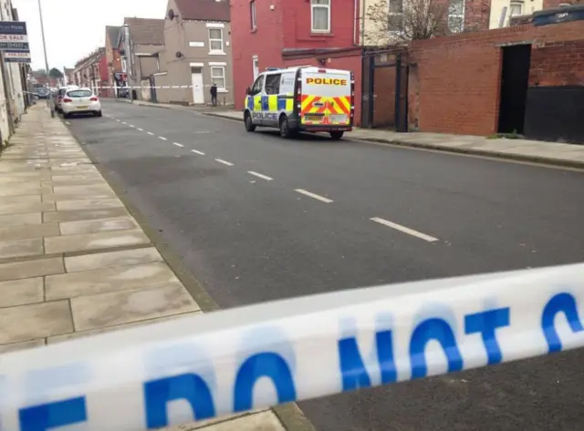 Scene cordoned off in Middlesbrough