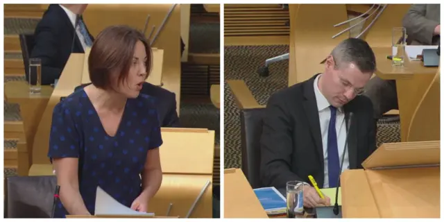 Kezia Dugdale and Derek Mackay