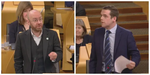 Patrick Harvie and Douglas Ross